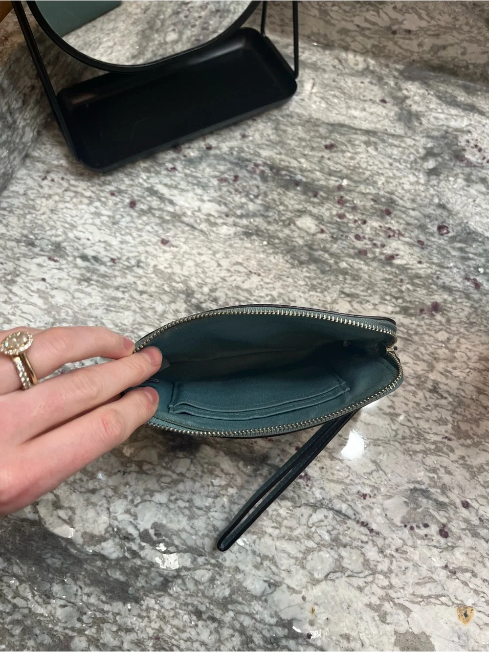 Coach Leather Wristlet